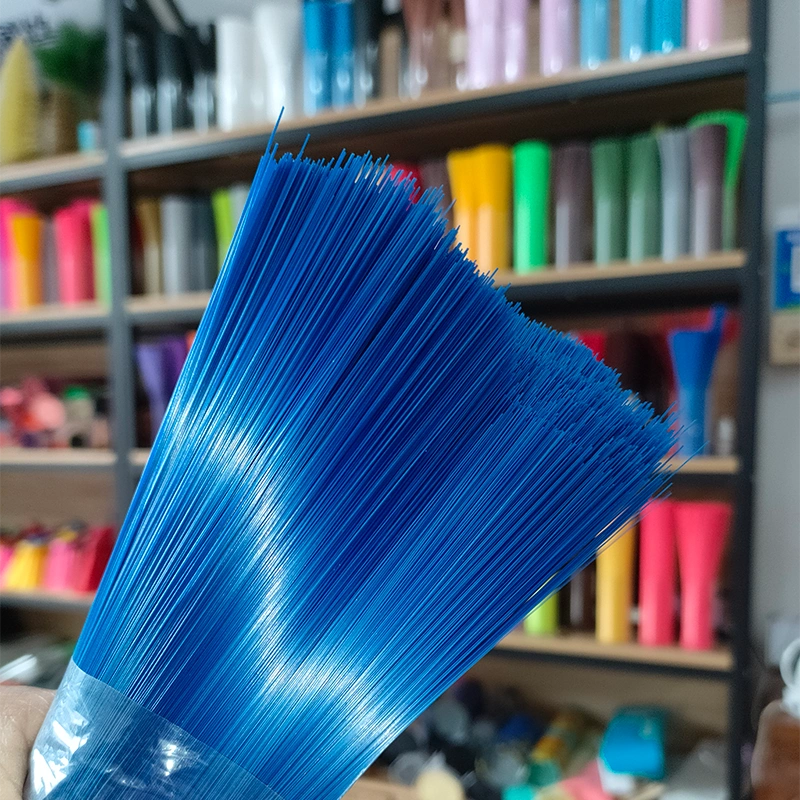 Colorful PET broom filament produced by BMY factory